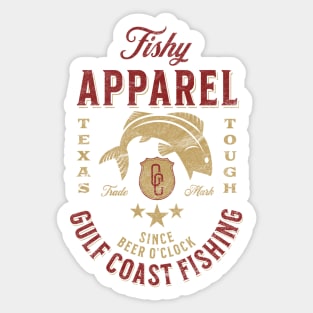 Gulf Coast Fishing Sticker